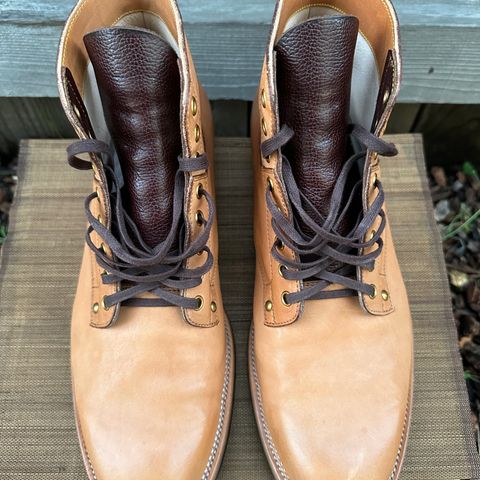 View photo of Iron Boots x Østmo Type 1 in Maryam Natural Horsehide