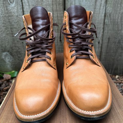 View photo of Iron Boots x Østmo Type 1 in Maryam Natural Horsehide