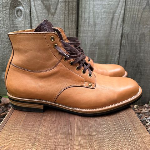 View photo of Iron Boots x Østmo Type 1 in Maryam Natural Horsehide