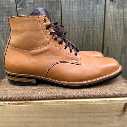 View photo of Iron Boots x Østmo Type 1 in Maryam Natural Horsehide