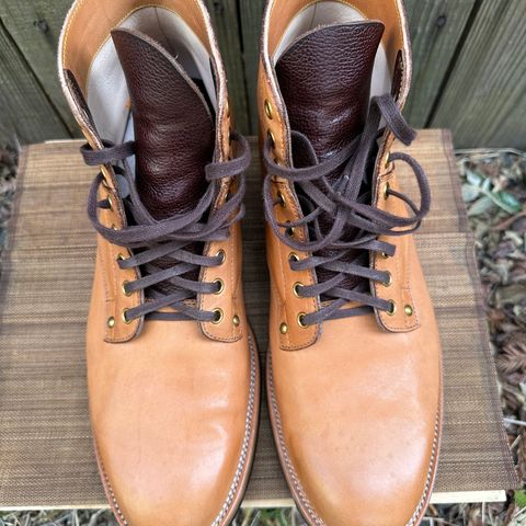 View photo of Iron Boots x Østmo Type 1 in Maryam Natural Horsehide