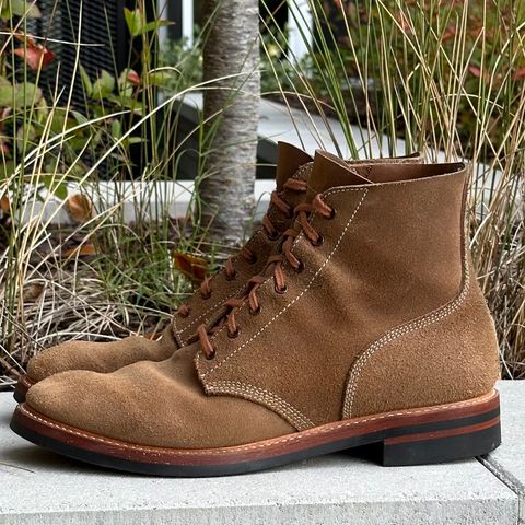 View photo of John Lofgren M-43 Service Boots in Horween Natural Chromexcel Roughout