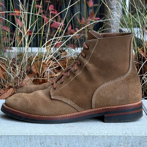 View photo of John Lofgren M-43 Service Boots in Horween Natural Chromexcel Roughout