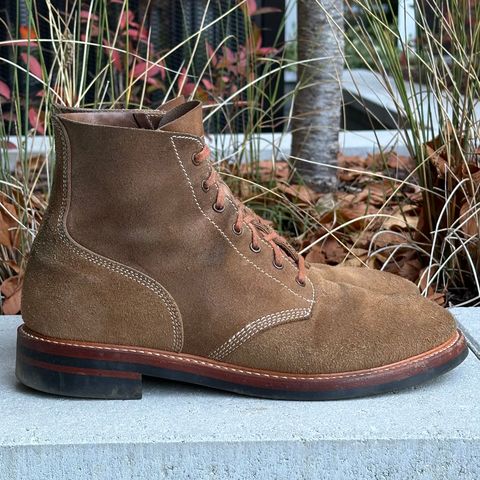 View photo of John Lofgren M-43 Service Boots in Horween Natural Chromexcel Roughout