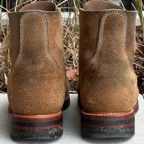 View photo of John Lofgren M-43 Service Boots in Horween Natural Chromexcel Roughout