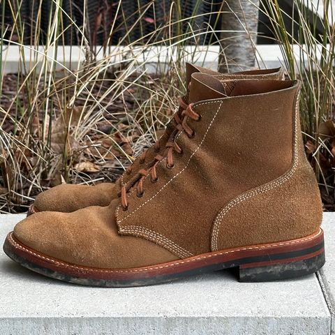 View photo of John Lofgren M-43 Service Boots in Horween Natural Chromexcel Roughout