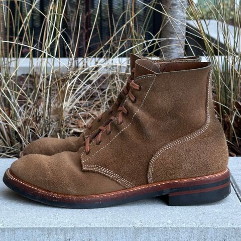 View photo of John Lofgren M-43 Service Boots in Horween Natural Chromexcel Roughout