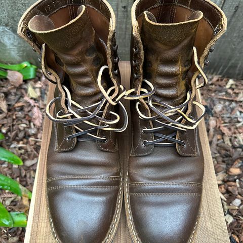 View photo of White's MP-Sherman Toe Cap in Horween Cinnamon Waxed Flesh