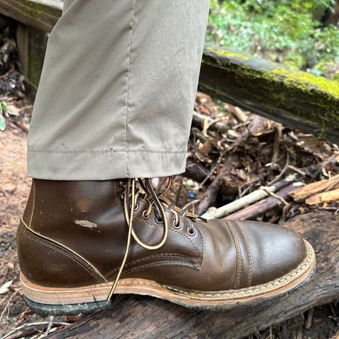 View photo of White's MP-Sherman Toe Cap in Horween Cinnamon Waxed Flesh