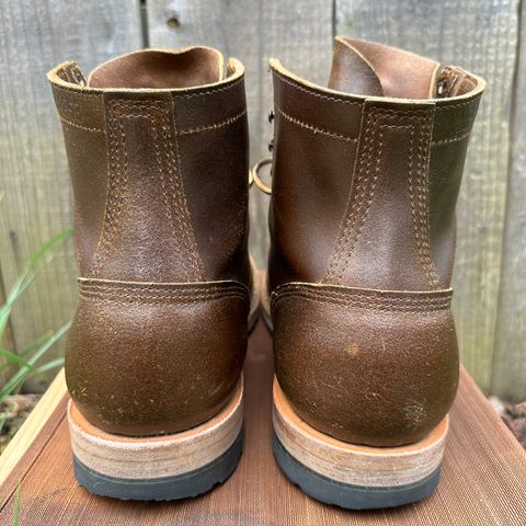 View photo of White's MP-Sherman Toe Cap in Horween Cinnamon Waxed Flesh