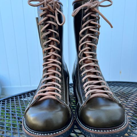 Willie's Handmade Boots Pioneer Lace To Toe in Maryam Olive Horsebutt