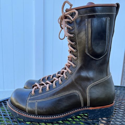 Willie's Handmade Boots Pioneer Lace To Toe in Maryam Olive Horsebutt