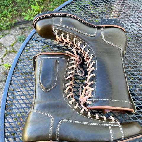 Willie's Handmade Boots Pioneer Lace To Toe in Maryam Olive Horsebutt