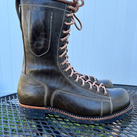 Willie's Handmade Boots Pioneer Lace To Toe in Maryam Olive Horsebutt
