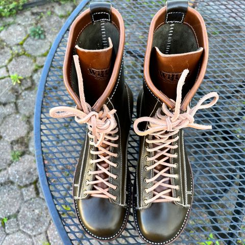 Willie's Handmade Boots Pioneer Lace To Toe in Maryam Olive Horsebutt
