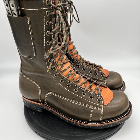 Willie's Handmade Boots Pioneer Lace To Toe in Maryam Olive Horsebutt