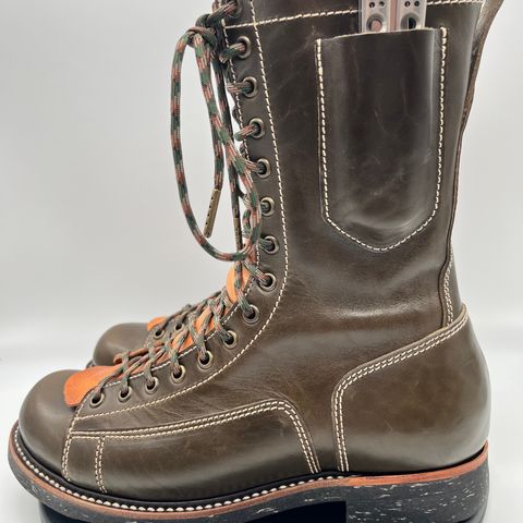 Willie's Handmade Boots Pioneer Lace To Toe in Maryam Olive Horsebutt