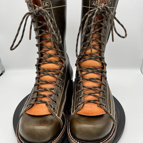 Willie's Handmade Boots Pioneer Lace To Toe in Maryam Olive Horsebutt