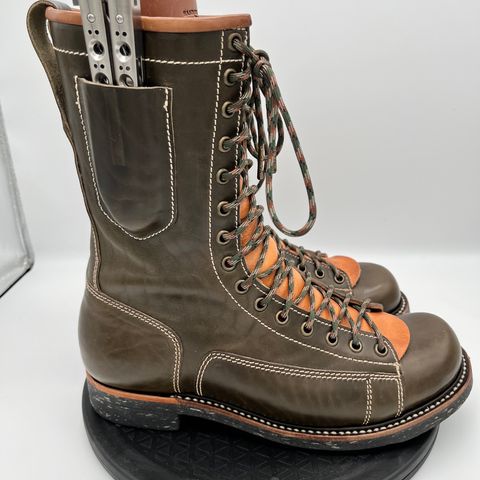 Willie's Handmade Boots Pioneer Lace To Toe in Maryam Olive Horsebutt