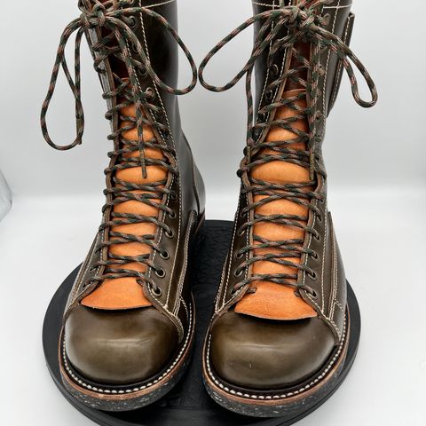 Willie's Handmade Boots Pioneer Lace To Toe in Maryam Olive Horsebutt
