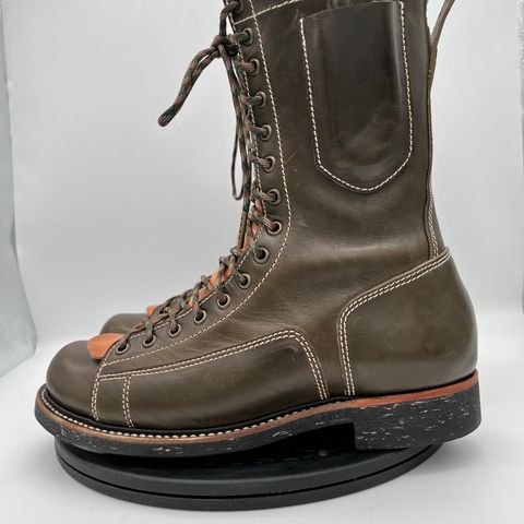 Willie's Handmade Boots Pioneer Lace To Toe in Maryam Olive Horsebutt