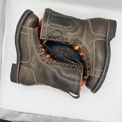Willie's Handmade Boots Pioneer Lace To Toe in Maryam Olive Horsebutt