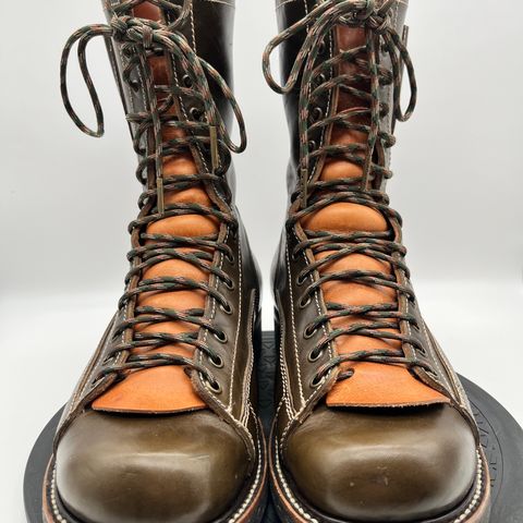 Willie's Handmade Boots Pioneer Lace To Toe in Maryam Olive Horsebutt