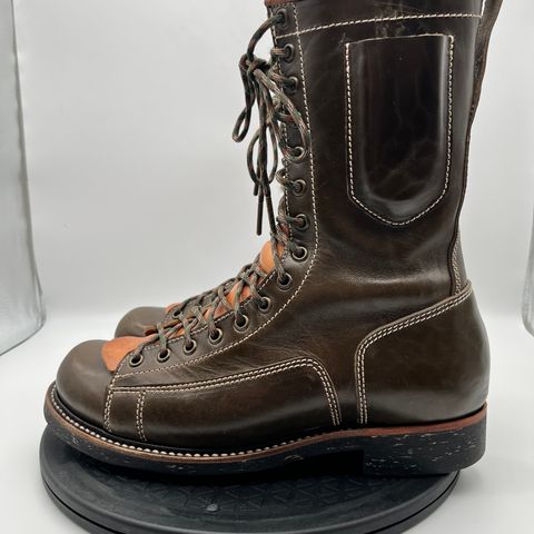 Willie's Handmade Boots Pioneer Lace To Toe in Maryam Olive Horsebutt