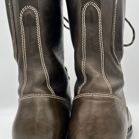Willie's Handmade Boots Pioneer Lace To Toe in Maryam Olive Horsebutt