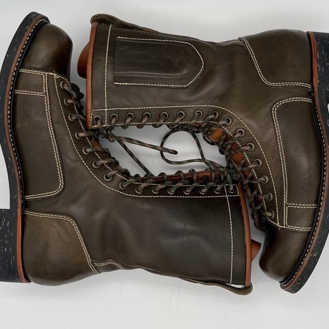 Willie's Handmade Boots Pioneer Lace To Toe in Maryam Olive Horsebutt