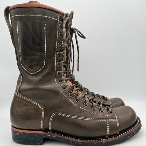 Willie's Handmade Boots Pioneer Lace To Toe in Maryam Olive Horsebutt