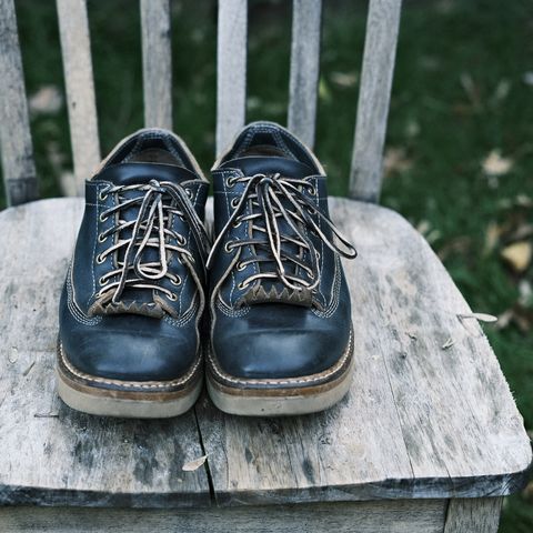 View photo of White's Oxford in Horween Navy Chromexcel