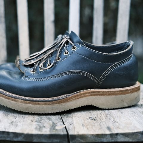 View photo of White's Oxford in Horween Navy Chromexcel