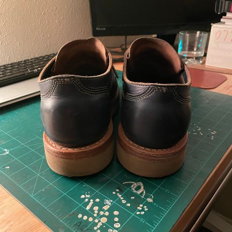 View photo of White's Oxford in Horween Navy Chromexcel