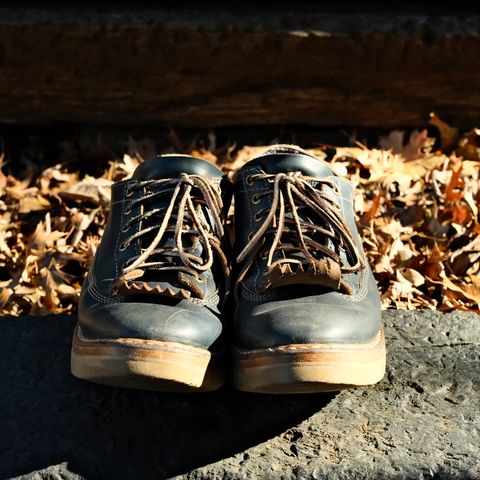 View photo of White's Oxford in Horween Navy Chromexcel