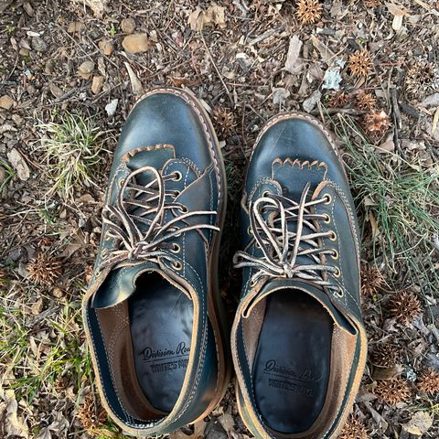 View photo of White's Oxford in Horween Navy Chromexcel