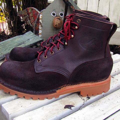 JK Boots O.T. in Smooth Over Roughout 8-9oz Premium Oil Tanned USA Leather