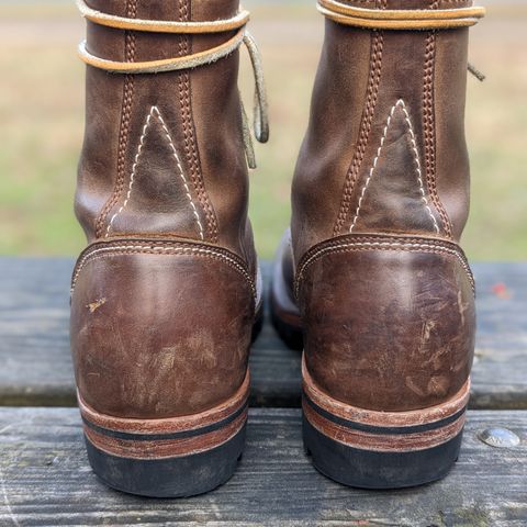 View photo of Willie's Handmade Boots V3 Workboot in Horween Natural Rowdy