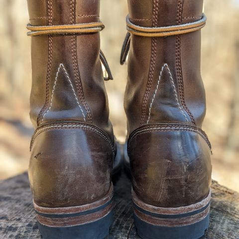 View photo of Willie's Handmade Boots V3 Workboot in Horween Natural Rowdy