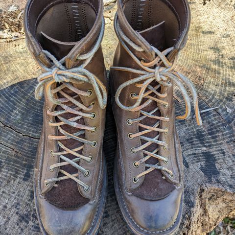 View photo of Willie's Handmade Boots V3 Workboot in Horween Natural Rowdy