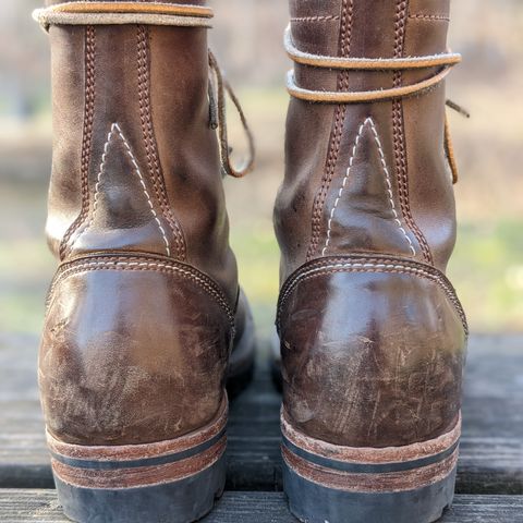 View photo of Willie's Handmade Boots V3 Workboot in Horween Natural Rowdy