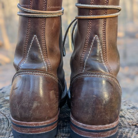 View photo of Willie's Handmade Boots V3 Workboot in Horween Natural Rowdy