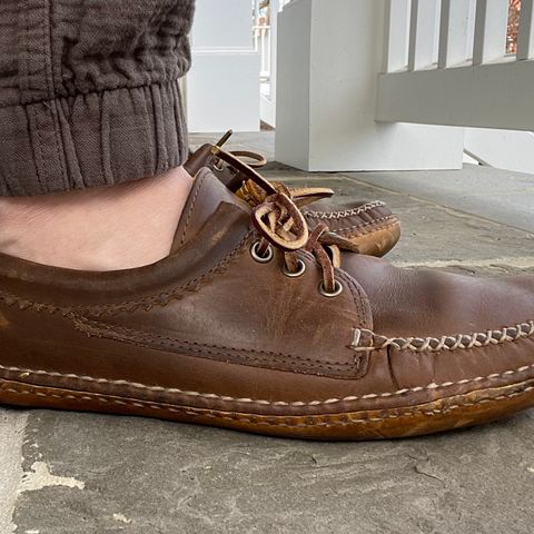 View photo of Quoddy Blucher in Horween Olive Chromexcel