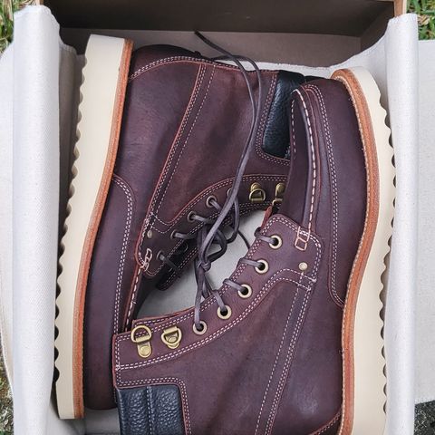 Grant Stone Field Boot in C.F. Stead Dark Burgundy Classic Kudu