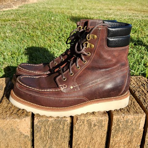 Grant Stone Field Boot in C.F. Stead Dark Burgundy Classic Kudu