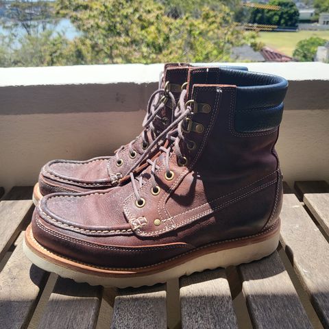 Grant Stone Field Boot in C.F. Stead Dark Burgundy Classic Kudu