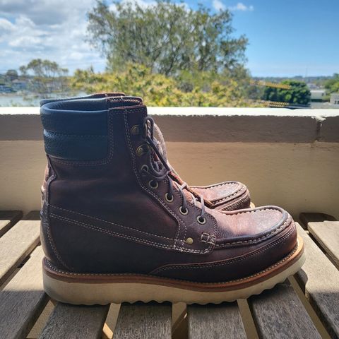 Grant Stone Field Boot in C.F. Stead Dark Burgundy Classic Kudu