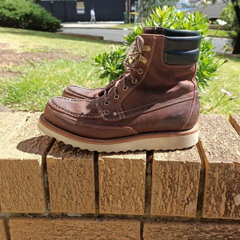 Grant Stone Field Boot in C.F. Stead Dark Burgundy Classic Kudu