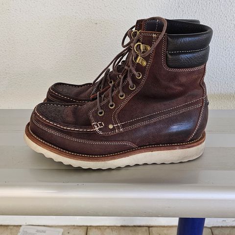 Grant Stone Field Boot in C.F. Stead Dark Burgundy Classic Kudu