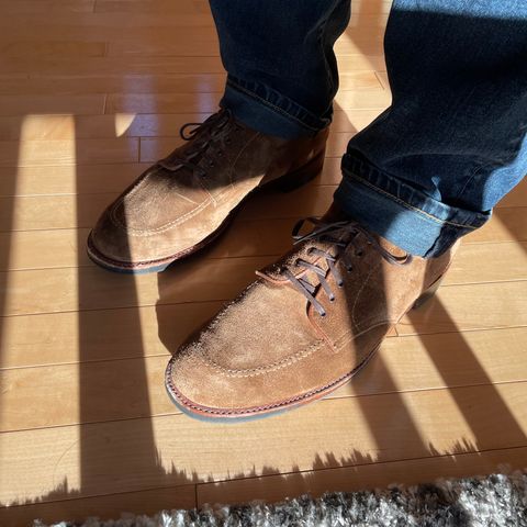 View photo of Alden Indy Chukka in C.F. Stead Snuff Janus Calf Suede